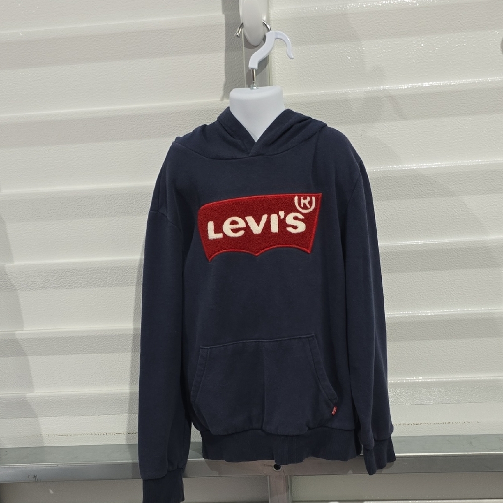 Levi's Blue Hoodie Sweatshirt Iconic Design Size‎ Medium